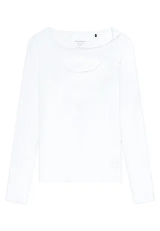 SCHIESSER - Langarmshirt weiss - Gr. - 36