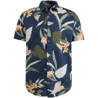 PME Legend - Short Sleeve Shirt Print On Ctn Slub salute - Gr. - L