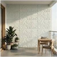 FIVMEN 3D Wandpaneel 120x60 cm Steinoptik Polystyrol 3cm dick Leichte Deckenpaneele, (2-tlg) für Wohnzimmer Küche Bad Schlafzimmer, 2 Stück/3 Stück