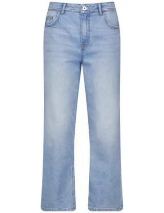 TAIFUN - 7/8 Jeans mit geradem Bein Straight Fit blau - Gr. - 34
