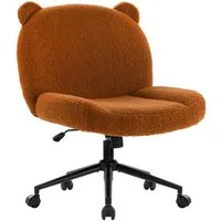 Intimate WM Heart Bürostuhl ohne Armlehne, Ergonomischer Drehstuhl mit Rollen, Höhenverstellbarer Schreibtischstuhl mit Mittlerer Rückenlehne