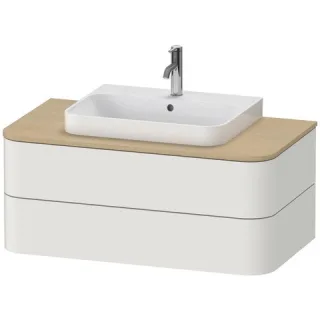 Duravit Happy D.2 Plus Konsolenwaschtischunterbau wandhängend Nordic Weiß Seidenmatt 1000x550x408 mm HP4961039390010