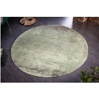 riess-ambiente Teppich MODERN ART 150cm grün, rund, Höhe: 10 mm, Vintage · Schlafzimmer · Wohnzimmer · Flur