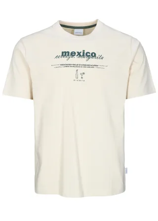 BASEFIELD - Rundhals T-Shirt 1/2 Arm natural linen - Gr. - M