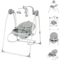 Lorelli Babywippe Babywippe elektrisch Tango 2 in 1, Fernbedienung, MP3, Timer, Mobile