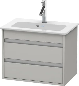 Duravit Ketho Waschtischunterbau wandhängend Betongrau Matt 600x385x480 mm - KT645200707 KT645200707