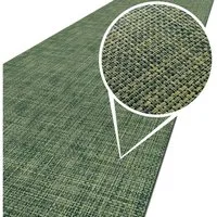 ANRO Küchenläufer Hochwertig Outdoorläufer Teppich TATAMI Läufermatte, Eckig, Höhe: 3 mm, Rattanoptik
