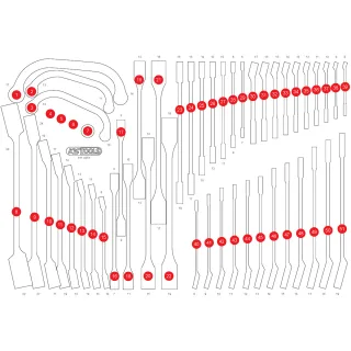KS Tools Leere Schaumstoffeinlage zu 811.0051 - 811.0051-97