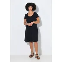 Angel of Style Jerseykleid Jerseykleid diagonale Taillennaht Halbarm