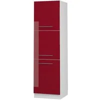 Vicco Herdumbauschrank Fame-Line, Bordeaux Hochglanz/Weiß, 60 cm (1-St)