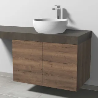 Sanipa Waschtischunterbau mit Türen 2morrow (P2363) 510x800x520 Eiche-Tabak, P236350 P236350