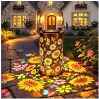 Vornix LED Solarleuchte Solarlampen für Außen Hängend - 1 Stück Solarlampen für Außen Garten, Metall Solar Gartenleuchten fur AuBen Garten DrauBen Balkon, IP65 Wasserdicht Solarlaterne für Außen