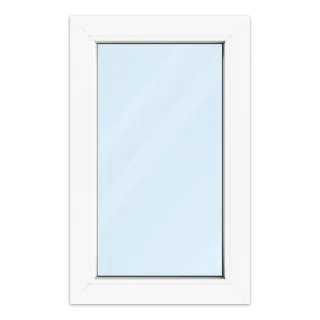 Fenster 50x80 cm, Kunststoff Profil aluplast IDEAL® 4000, Weiß, 500x800 mm, einteilig festverglast, 2-fach Verglasung, individuell konfigurieren