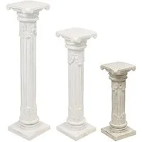 Oriental Galerie Blumenhocker Antike Säule Weiß 60 cm klein (1 St)