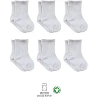 bistyle Socken für Babys Neugeborene Babysocken Jungen Mädchen Kurzsocken (Set, 6-Paar, 6er-Pack) gerippt Bio-Baumwolle GOTS zertifiziert 0-6 Monate bis 2-3 Jahre