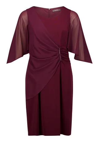 Vera Mont - Cocktailkleid Strong Aubergine - Gr. - 40