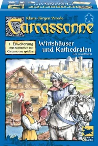 Hans im Glück 48131 - Carcassonne 1. Erweiterung "Wirtshäuser & Kathedralen"