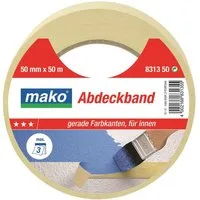 mako Kreppband Maler-Abdeckband 80°C (3 Stern), 30 mm x 50 m