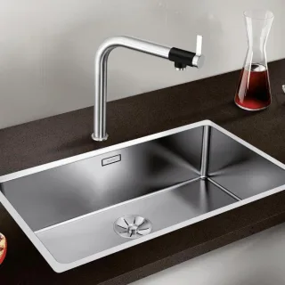 Blanco Andano 700-if Spüle 522969 74x44cm, Edelstahl Seidenglanz, IF-Flachrand