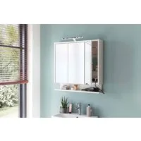 welltime Spiegelschrank List, Spiegelschrank, Made in Germany, B: 65 cm Solide Verarbeitung - Dieses Produkt ist in Deutschland gefertigt