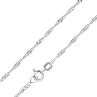 trendor Kette ohne Anhänger Feine Singapur-Kette 925 Silber Kette Damen 1,8 mm