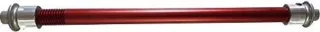 FollowMe Steckachse Zugrad Aluminium passend z.b. für SHIMANO/E-Thru/Boost rot M12 x 1,5 x 178 mm