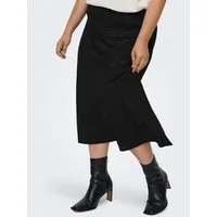 ONLY CARMAKOMA Midirock CARJOSEE METTA LIFE MIDI SKIRT WVN mit Glitzer Effekt