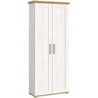 Home affaire Garderobenschrank COSENZA, Höhe 196 cm, 2 Türen, 2 Böden, 1 Kleiderstange Hochschrank, Stauraumschrank, Schrank, Flurschrank, Dielenschrank