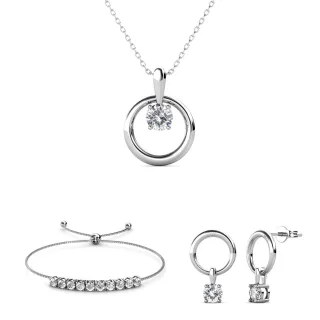 Mia Octavia Sets - Silber und Kristall