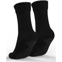 MEDOLY ABS-Socken Stoppersocken mit Wolle (2 Paar) Thermo Wintersocken für Damen & Herren mit Vollfrottee