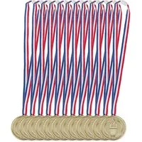relaxdays Dekoobjekt 24 x Goldmedaille Kinder