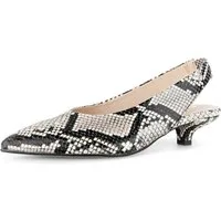 Gabor Slingpumps Trichterabsatz, Businesschuh, Festtagsschuh in Snake-Optik