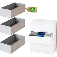 Clutter Cover Organizer für Malm Kommode (3er-Set), Boxen für Schublade