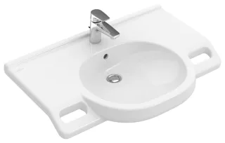Villeroy & Boch Waschtisch vita O.novo, 41208101, B: 800, T: 550 mm, Weiß Alpin 41208101