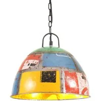 vidaXL Deckenleuchte Hängelampe Vintage Industriestil 25 W Mehrfarbig Rund 31 cm E27