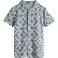 Next Poloshirt Kurzärmeliges Jersey-Hemd mit Geo-Muster (1-tlg)