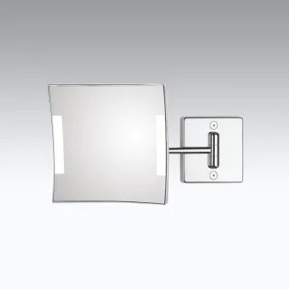 Koh-I-Noor QUADROLOLED Indirekter Stromanschluss mit Stecker. Einfacher Arm 20x20x31, Chrom, C61/1KK C61/1KK3