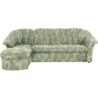 DOMO collection Ecksofa Pegnitz, elegante Rückensteppung, kompakte Stellmaße 238/141cm, L-Form, wahlweise mit Bettfunktion