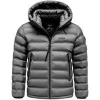 REPUBLIX Winterjacke BRAXTON Herren Gefütterte Winter Jacke für Männer mit Kapuze