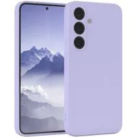 EAZY CASE Handyhülle für Samsung Galaxy S25 Hülle Silikon 6,2 Zoll, Silikonhülle stoßfest Smart Slimcover Case Dünn Blau Lila
