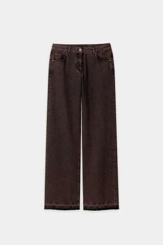 Luisa Cerano - Denim Hosen Weiblich denim brown - Gr. - 36
