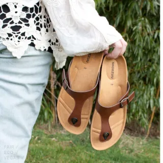 Shoezuu Toe Post Sandalen nut 37