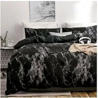 TUWENA Bettwäsche Marmor BettwäSche Set, Modern Microfaser Bettbezug Set mit Kissenbezug