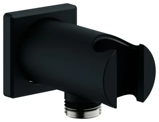 GROHE Wandanschlussbogen Rainshower, 26659 eckige Rosette phantom black, 26659KF0 26659KF0