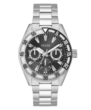 Guess Letterman Silber Herren Armbanduhr GW0904G1