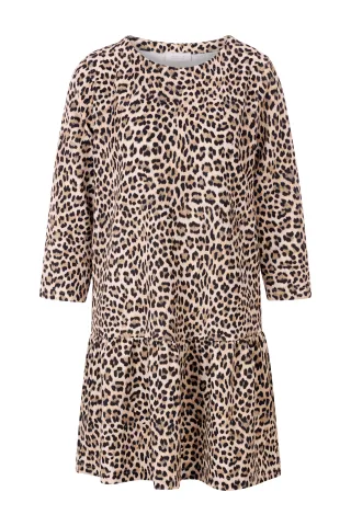 Rich & Royal - Printed scuba mini dress Recycled caffee latte - Gr. - 36