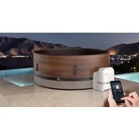 mSpa Whirlpool DUET ECO - Ø 173 x 65 cm - ganzjährig Outdoor Pool - XXL - 6 Pers., Aufblasbares Aufstellbecken, inkl. UVC+ Selbstreinigungsfunktion, App-Steuerung, Schnellheizsystem