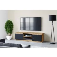 Home affaire Lowboard DINGO, zeitloser TV-Schrank, TV-Board Breite 120 cm, grifflose Fernsehschrank