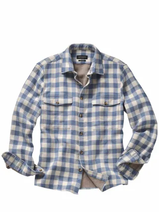 Mey & Edlich Herren Optionen-Hemd Blau 100 % Baumwolle