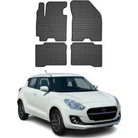 OMAC Auto-Fußmatten für Suzuki Swift 2017-2025 Gummimatten Schwarz 4 tlg (4 St), für Suzuki Swift 2017-2025 Suzuki Swift 2017-2025, Antirutsch,Wasserfest,Einfache Installation